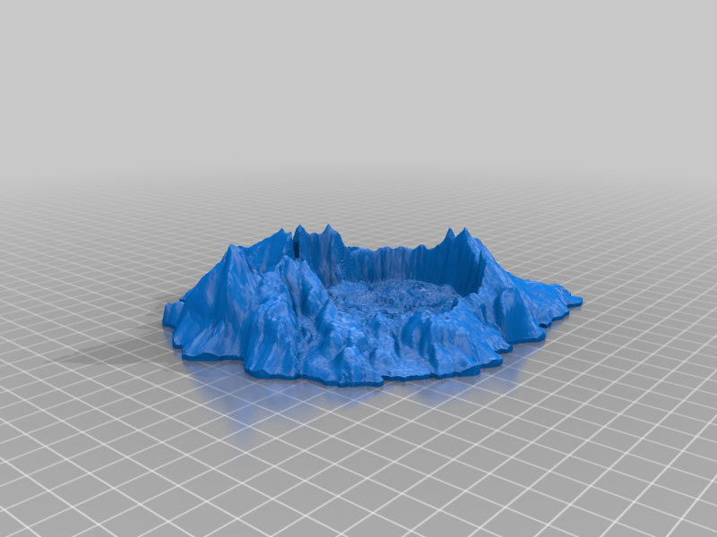 Crater Lake as a Crater for 28mm Gaming