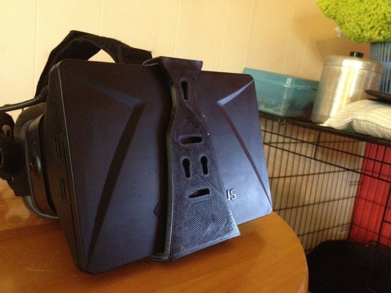 Oculus Rift VR headset accessory mounts