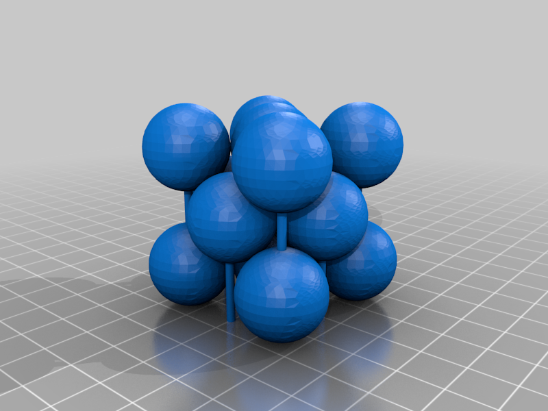 Face-Centered Cubic Unit Cell with Full Atoms