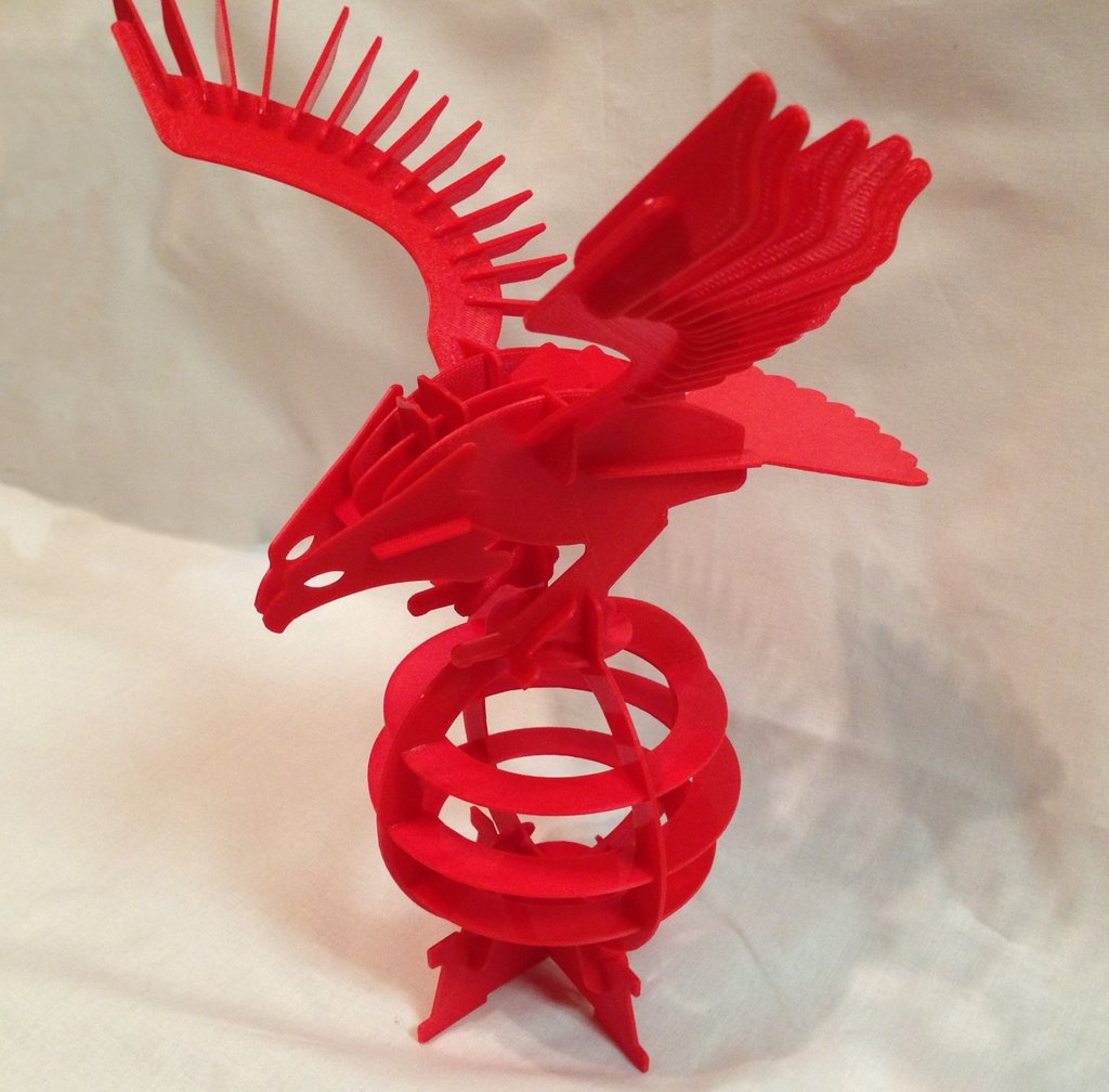 Printed - 3D Puzzle Eagle