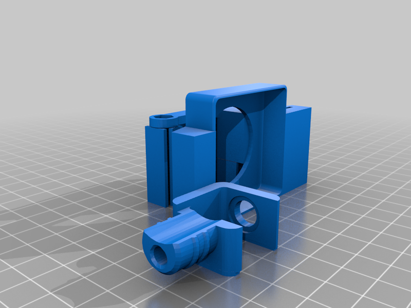 JGAurora A5 combined part cooling fan and tube mount for 40x10 fan