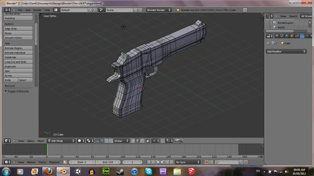 Printable Desert Eagle Pistol
