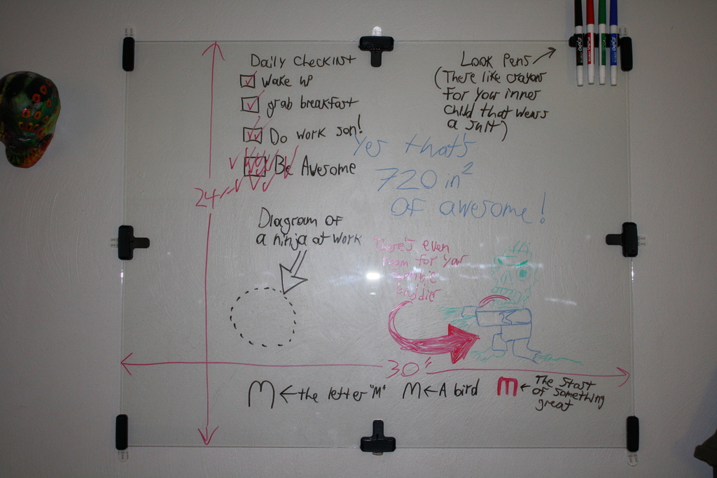 An Apartment Friendly Dry-Erase Board