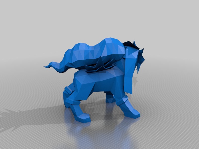 Low Poly Entei (Pokemon)