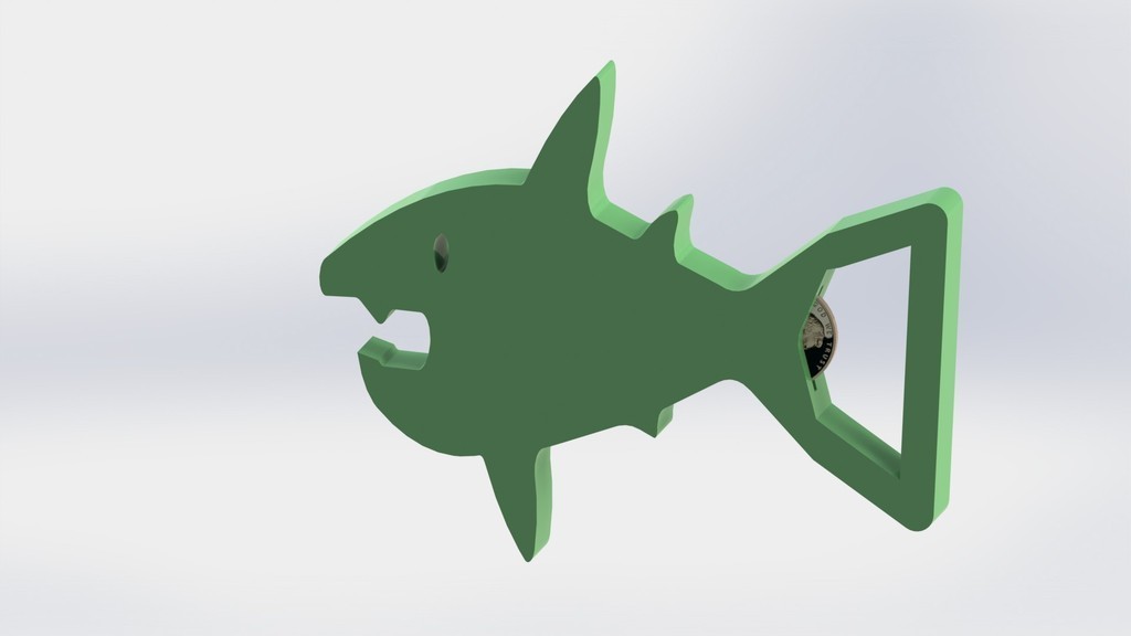 Shark Penny Bottle Opener