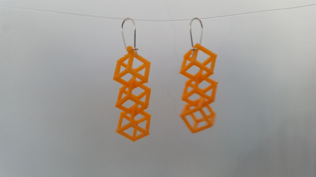 Cube earrings
