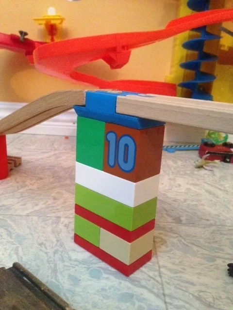 Duplo to BRIO bridge connection (shorter print)