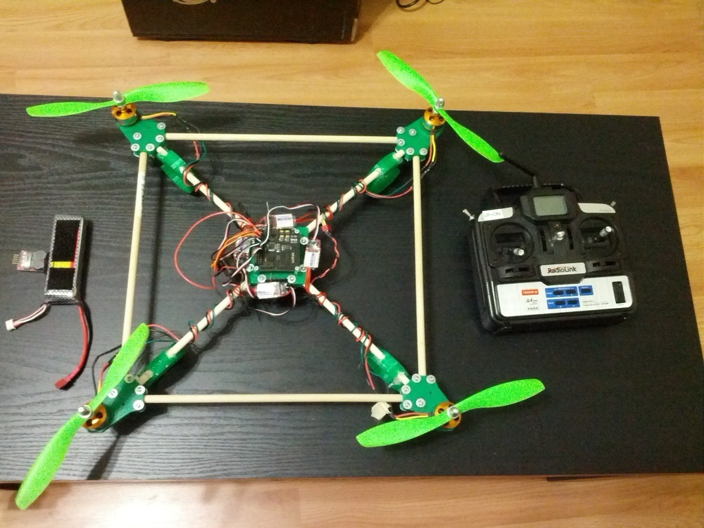 5/16 (8mm) Rod Based MultiWii Quadcopter
