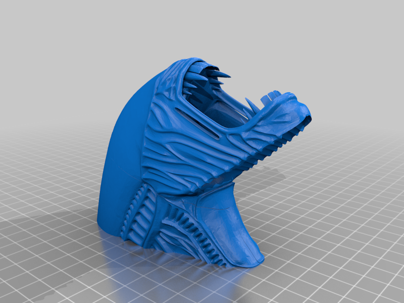 Alien Head Wall Hanger (re-working, inspect before printing)