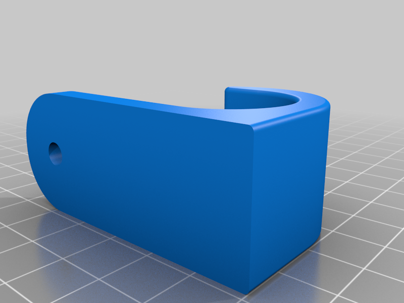 wall mount for pole / Wandhalterung für Stange
