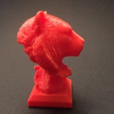 Tiger Head Sculpture