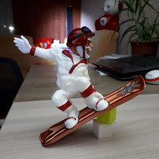 3D Print of Snowboard Santa
