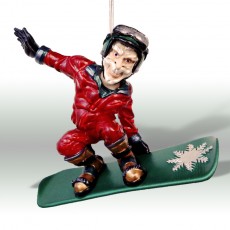 Snowboard Santa