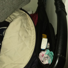 Organizer fastener for bugaboo stroller