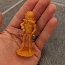 astronaut miniature tabletop game piece
