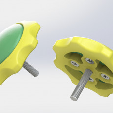 Plastic Hand Knob for M6 Screw and Nut