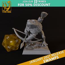 Ribbits The Elusive - Swamps - Titan Forge Miniatures January 2021