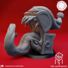 Mimic - Toothy Christmas Chest - Tabletop Miniature (Pre-Supported)