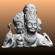 TRIMURTI FIGURINE (HQ FOR 3D PRINT)