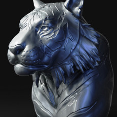 Tiger sculpture