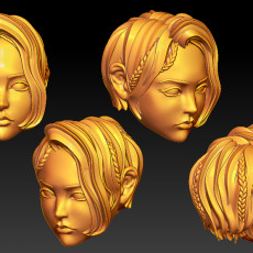 female head for 2.0 (short hair)
