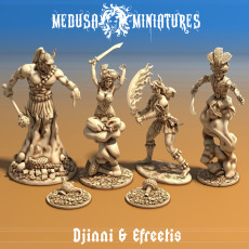 Djinni & Efreeti Set – Elemental Genies of Flame and Air