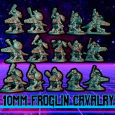 Froglin Cavalry (10mm scale)