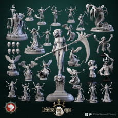 'Lifeless Eyes' December 2022 release 24 STL's miniatures pre-supported + dnd 5e stats block