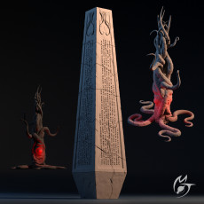 Eldritch Obelisk and Monster