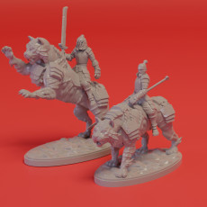 Tiger mounted samurai