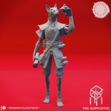 Tabaxi Artificer - Tabletop Miniature (Pre-Supported)