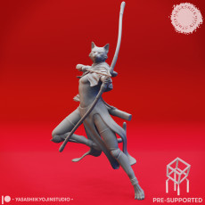 Tabaxi Ranger - Tabletop Miniature (Pre-Supported)