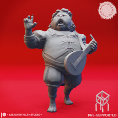 Tabaxi Bard - Tabletop Miniature (Pre-Supported)