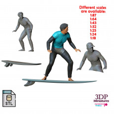 N1 Surfer with SurfBoard 3D print model