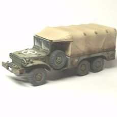 3D Print of Dodge WC-63 with winch + machine gun (1.5‑ton, 6x6) - open+covered (US, WW2)