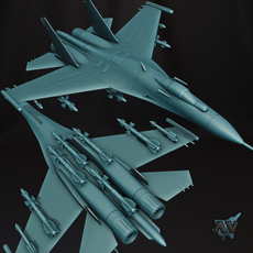 SU-27 Scale Model 1/144