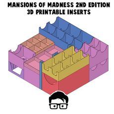 MANSIONS OF MADNESS 2ND EDITION 3D PRINTABLE INSERTS BY AM-MEDIA.BIZ