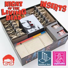 NIGHT OF THE LIVING DEAD INSERTS / ORGANIZER BY AM-MEDIA.BIZ [MULTICOLOR WITH ANY 3D PRINTER]