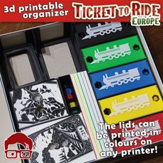 TICKET TO RIDE EUROPE INSERTS / INTERNAL ORGANIZER BY AM-MEDIA.BIZ