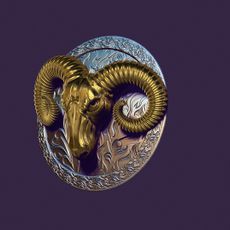 Medallion "Aries" for Gold and Silver Casting