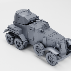 Beutespahwagen BA-10M mit 2cm KwK 30 L_55 + 3 Tankmen (Ad-Hoc, Germany, WW2)