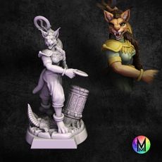 Tabaxi Female / Khajiit - Sexy Cat Girl / Tabaxi with Chakrams #3 (Furry Rogue Vah-Shir / Female Tabaxi)