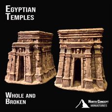 Egyptian Temple, Whole and broken, Tomb kings- Terrain
