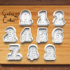 Number Cookie Cutter set 1016