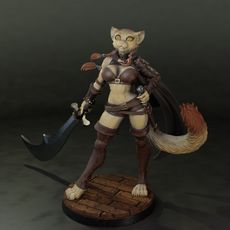Tabaxi Barbarian Girl