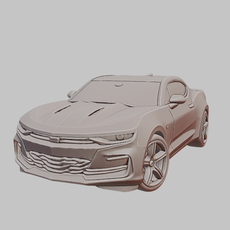 Yellow Chevrolet Camaro 3D Printable Model – Muscle Car STL