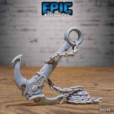 Anchor / Pirate Hideout Environment / Corsair Items / Ship Bandit Decoration / Sea Smuggler Dungeon Equipment / Ocean Area Theme / Water Island Encounter
