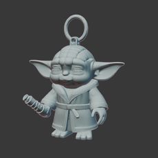 Serene Minimalist Monk Figurine, Cartoon Buddha Statue 3D Model, 3D Printable