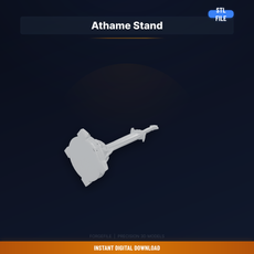 Vertical Stand For Ritual Knife Or Athame, Pentacle - STL File for 3D Printing