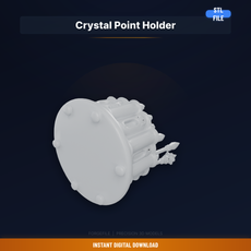 Holder For Crystal Points And Wands, Multiple Slots, - STL File for 3D Printing